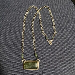 Handmade sterling silver and gemstone necklace